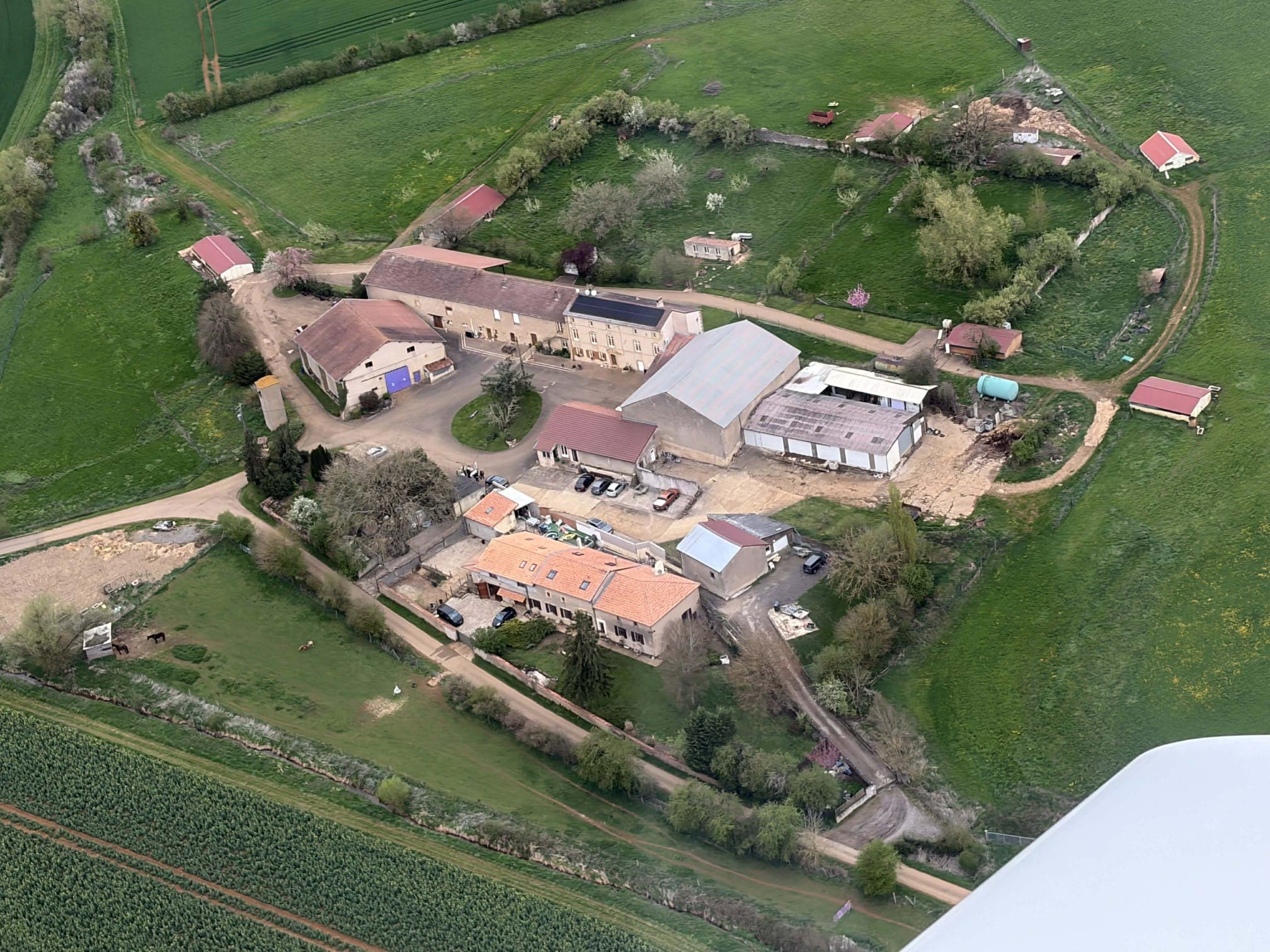 Paysage de campagne serein